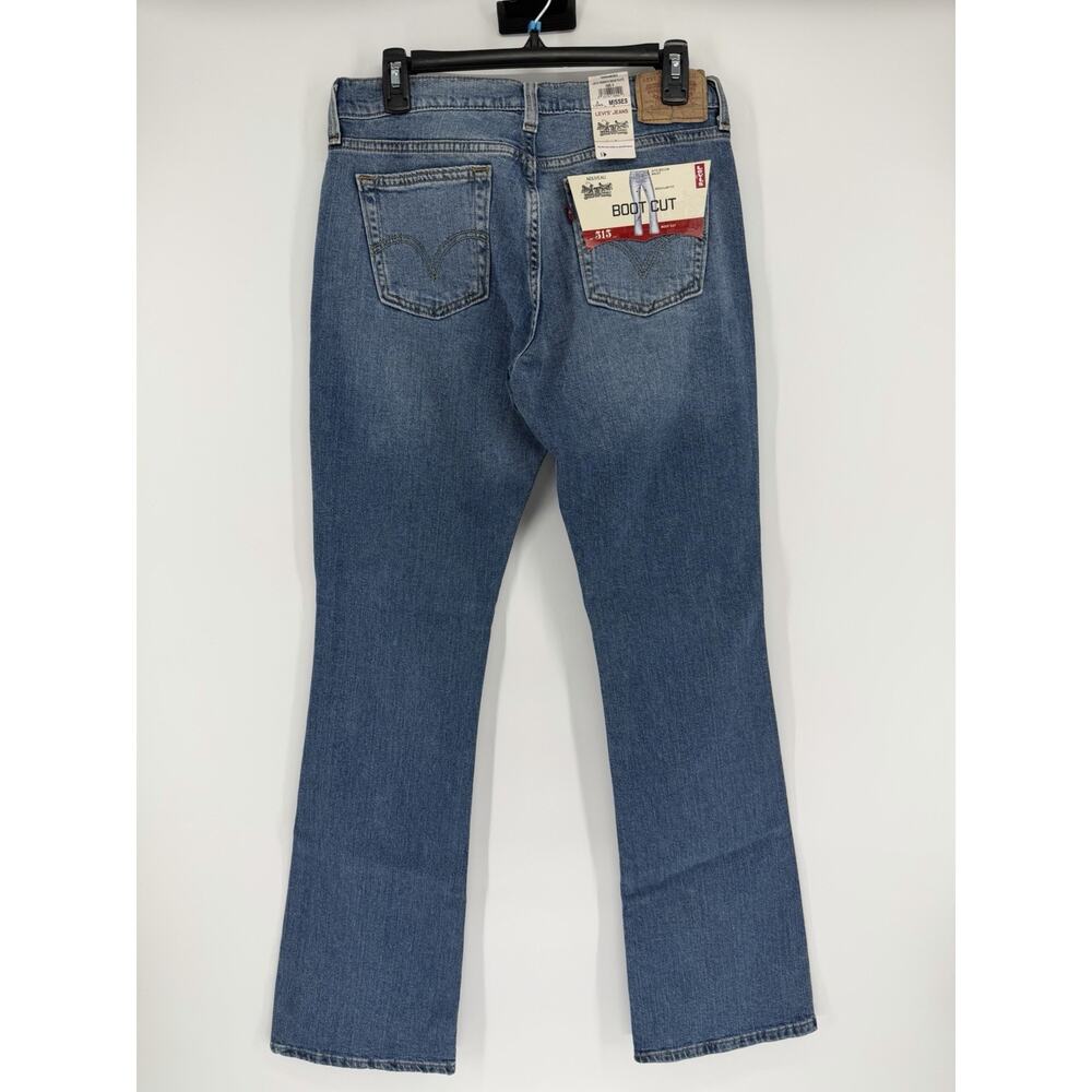 Levi's 515 Boot Cut Stretch Denim Blue Jeans Womens Size 8 Long Cowgirl Rodeo - Picture 5 of 7